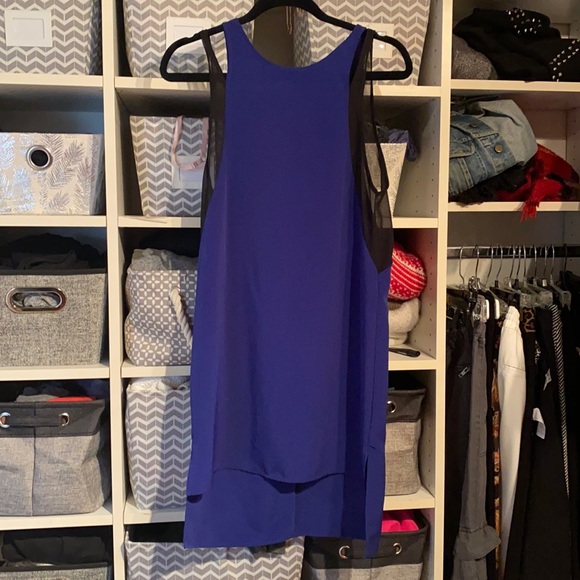 Lush Dresses & Skirts - Dress with cutout and sheer mesh.